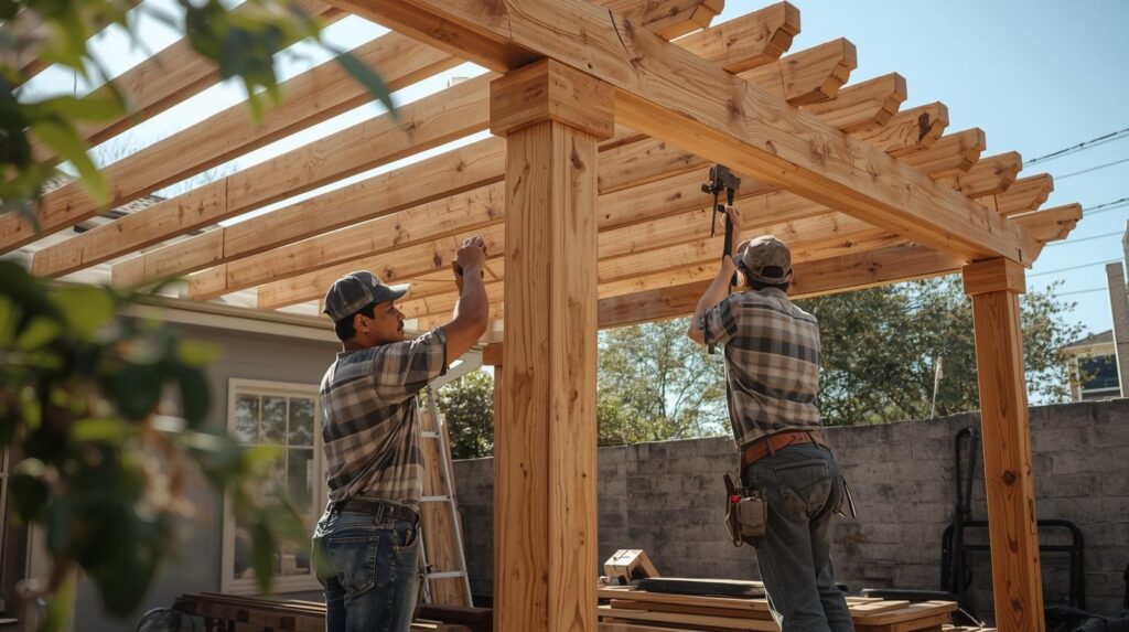 2 maestro construyendo una pergola (1)